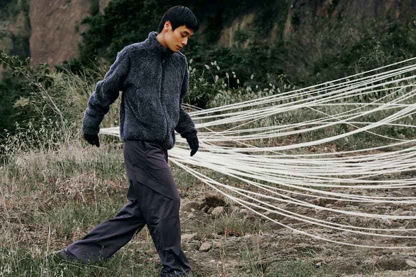 Products featuring Brewed Protein™ fiber released as part of the J.L-A.L × Goldwin collaboration collection